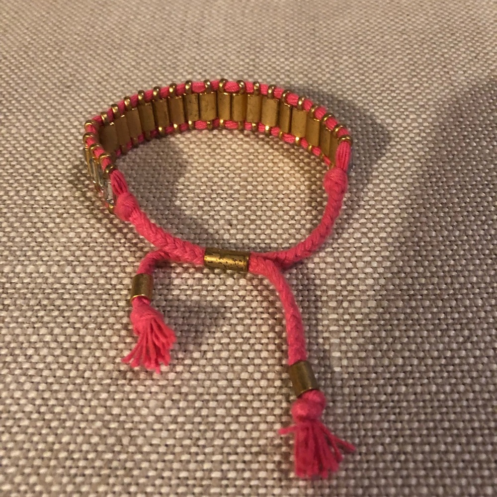 🐞 Pink JCrew Rhinestones Bracelet - Picture 2 of 4